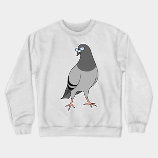 Rock Dove with Glasses Crewneck Sweatshirt